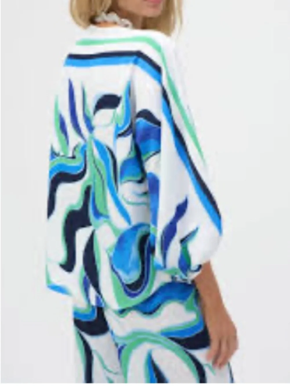 Joseph Ribkoff abstract print boxy blouse size 16 - Picture 2 of 8